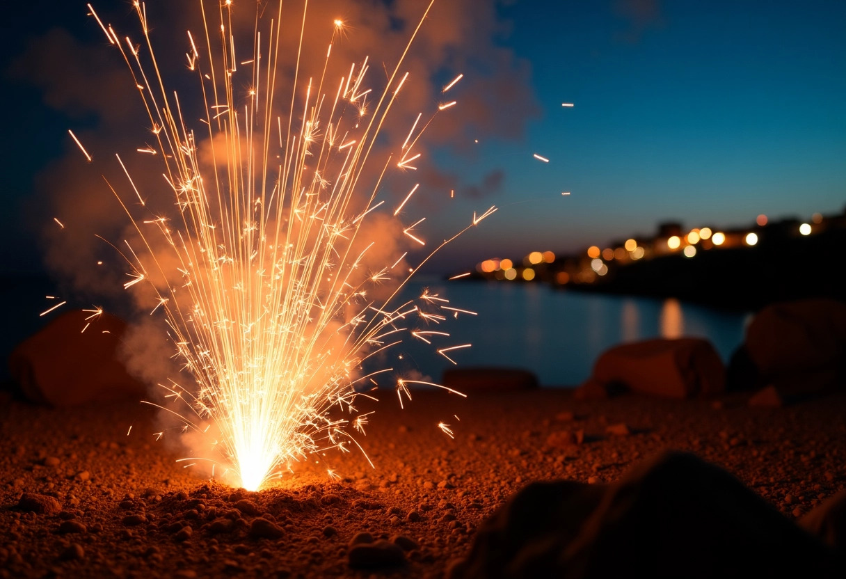 feu d artifice la palmyre